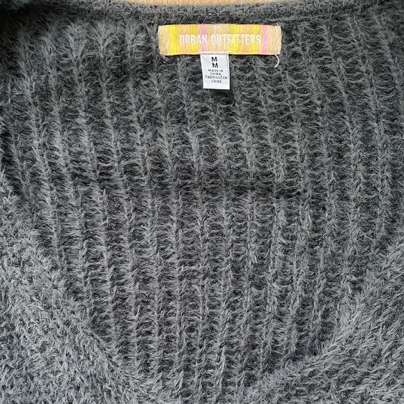 Urban Outfitters Grey Kane Wrap Sweater - Picture 3 of 5